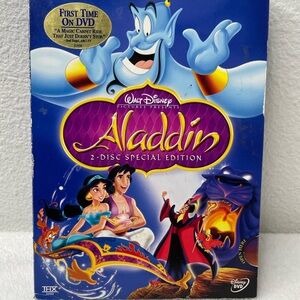 Aladdin [1992 Film] Platinum Edition (2-Disc, DVD w/ Slipcover, 2004)